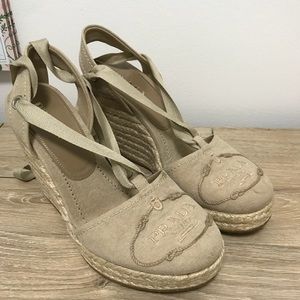prada espadrilles wedge